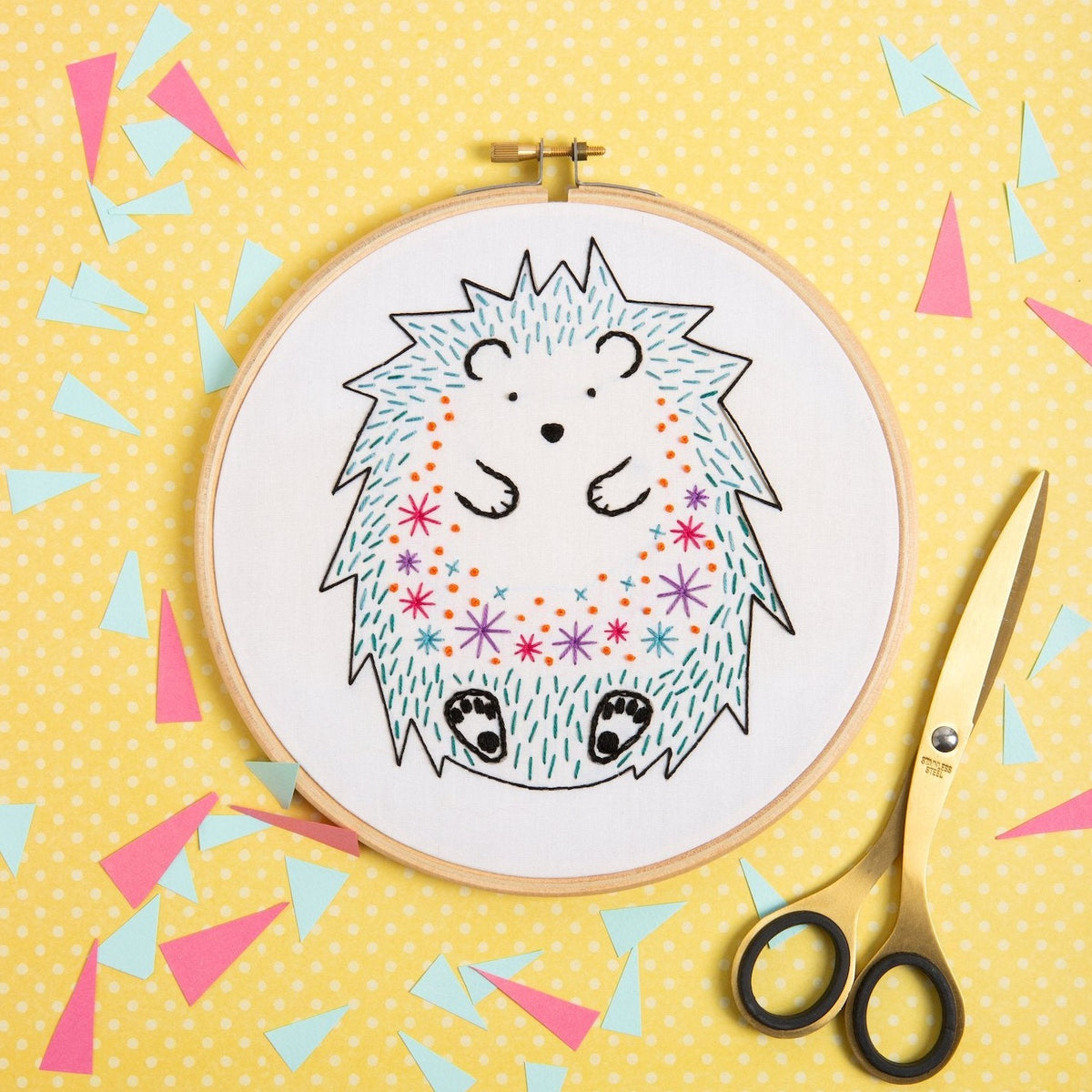 Hedgehog Embroidery Kit – Hawthorn Handmade