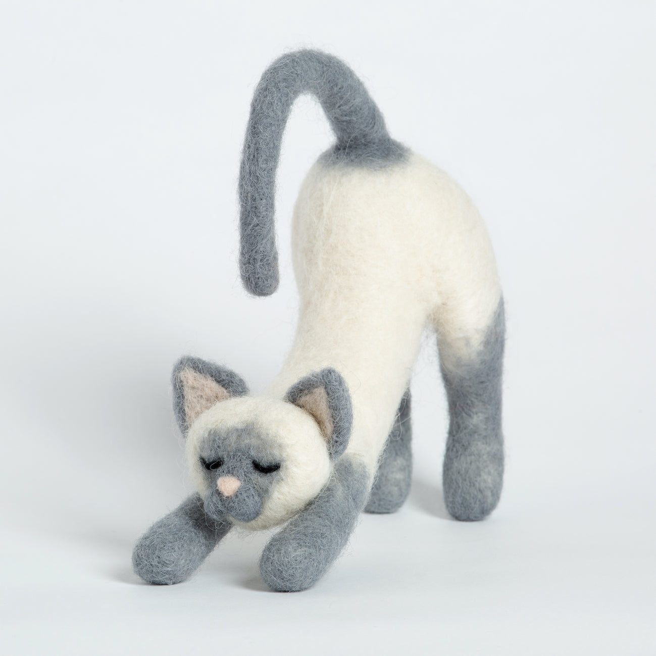 Needle Felting Kits Mini Cat 4x8cm (1.6x3.2), Felting Needles