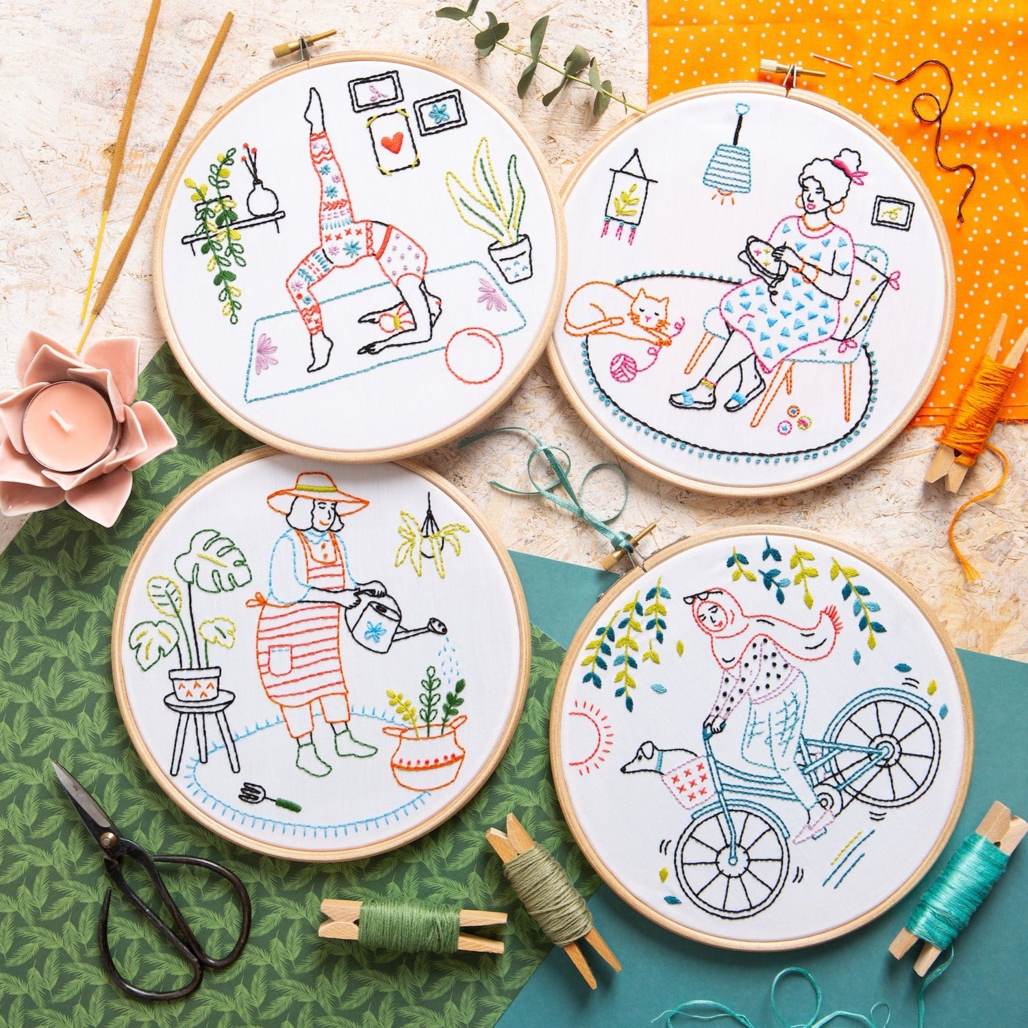 Rose Garden Embroidery Kit – Hawthorn Handmade