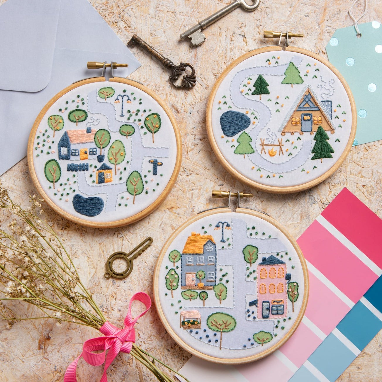 House Plants Mini Embroidery Kit